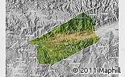 Satellite Map of El Progreso, lighten, desaturated