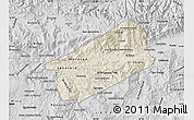 Shaded Relief Map of El Progreso, desaturated