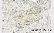 Shaded Relief Map of El Progreso, lighten