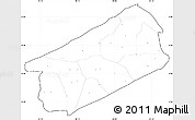 Blank Simple Map of El Progreso, cropped outside, no labels