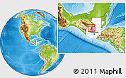 Physical Location Map of Chajul, highlighted country, highlighted parent region