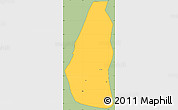 Savanna Style Simple Map of Chajul, cropped outside