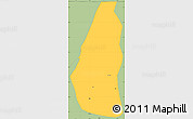 Savanna Style Simple Map of Chajul