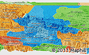 Political Shades Panoramic Map of El Quiche