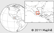 Blank Location Map of S.and. Sajcabaja, within the entire country