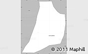 Gray Simple Map of S.and. Sajcabaja