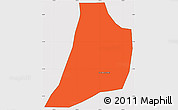 Political Simple Map of S.and. Sajcabaja, cropped outside