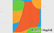 Political Simple Map of S.and. Sajcabaja