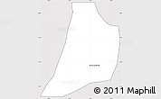 Silver Style Simple Map of S.and. Sajcabaja, cropped outside