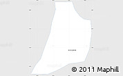 Silver Style Simple Map of S.and. Sajcabaja, single color outside