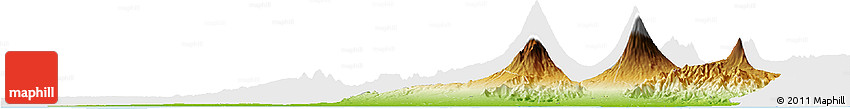 Physical Horizon Map of Escuintla, single color outside
