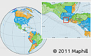 Political Location Map of Iztapa