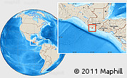 Shaded Relief Location Map of Nva Concepcion