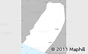 Gray Simple Map of Nva Concepcion