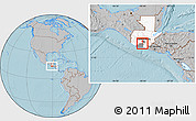 Gray Location Map of Palin, highlighted country, highlighted parent region, hill shading