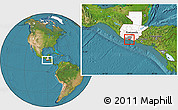 Satellite Location Map of San Jose, highlighted country, highlighted parent region
