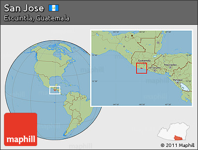 Savanna Style Location Map of San Jose