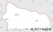 Classic Style Simple Map of San Jose, cropped outside