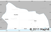 Gray Simple Map of San Jose, single color outside