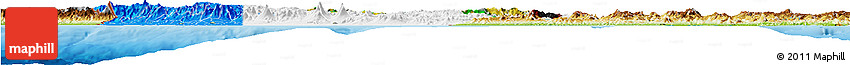 Flag Horizon Map of Guatemala, physical outside, flag centered