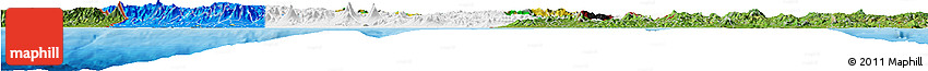 Flag Horizon Map of Guatemala, satellite outside, bathymetry sea, flag centered
