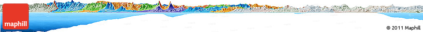 Political Horizon Map of Guatemala, lighten, semi-desaturated, land only