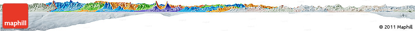 Political Horizon Map of Guatemala, lighten, semi-desaturated