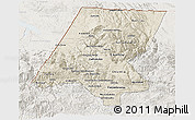 Shaded Relief 3D Map of Huehuetenango, lighten