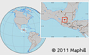 Gray Location Map of Barillas