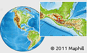 Physical Location Map of Barillas, within the entire country