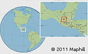 Savanna Style Location Map of Barillas