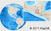 Shaded Relief Location Map of Barillas