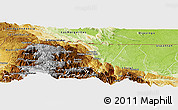 Physical Panoramic Map of Barillas