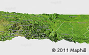 Satellite Panoramic Map of Barillas