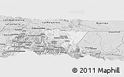 Silver Style Panoramic Map of Barillas