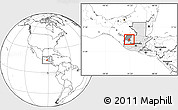 Blank Location Map of Chiantla, highlighted country, highlighted parent region