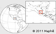 Blank Location Map of Chiantla, highlighted parent region