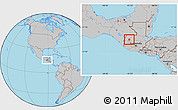 Gray Location Map of Chiantla