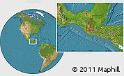 Satellite Location Map of Chiantla