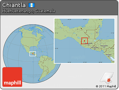 Savanna Style Location Map of Chiantla