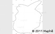 Blank Simple Map of Chiantla, cropped outside, no labels