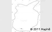 Blank Simple Map of Chiantla, cropped outside