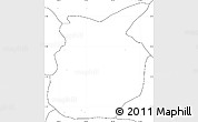 Blank Simple Map of Chiantla, no labels