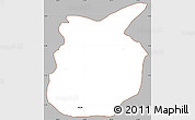 Gray Simple Map of Chiantla, cropped outside