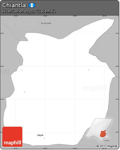 Gray Simple Map of Chiantla