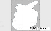 Gray Simple Map of Chiantla, single color outside