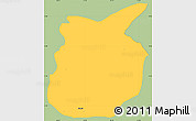 Savanna Style Simple Map of Chiantla, single color outside