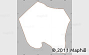 Gray Simple Map of Colotenango, cropped outside