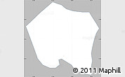 Gray Simple Map of Colotenango, single color outside