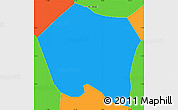 Political Simple Map of Colotenango